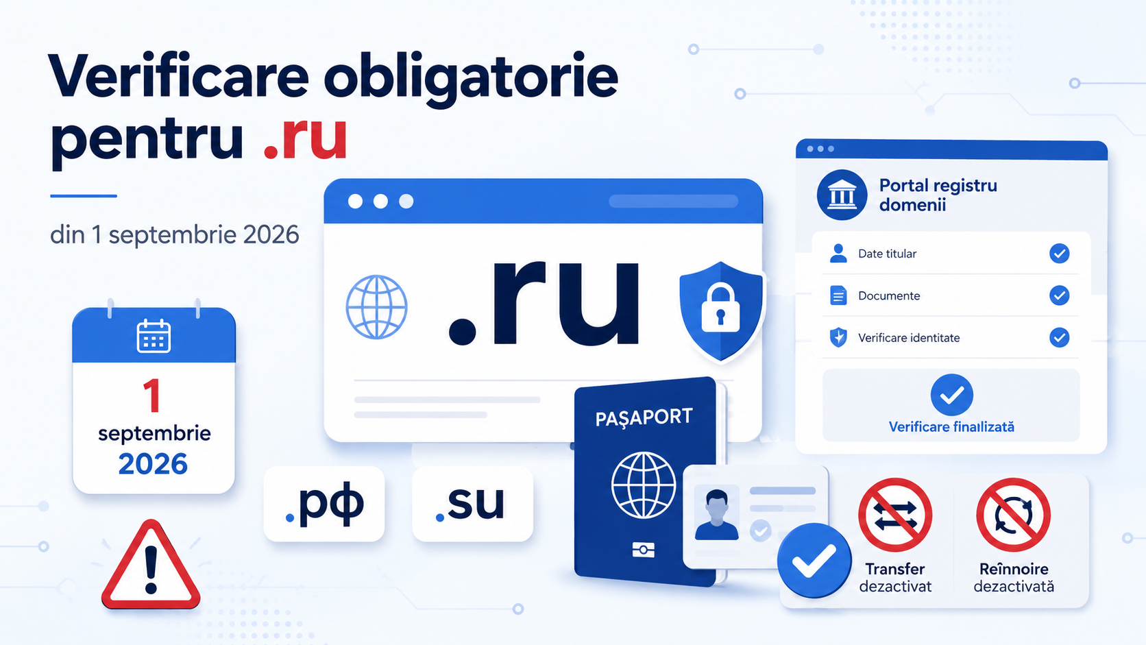 Rusia cere buletin pentru fiecare domeniu .ru, cu termen 1 septembrie